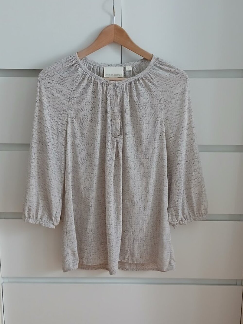Cynthia Rowley 100% Silk Blouse - L - Picture 2 of 5